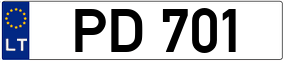 Trailer License Plate